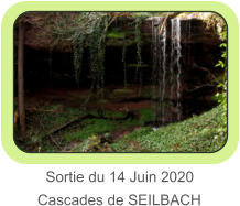 Sortie du 14 Juin 2020 Cascades de SEILBACH