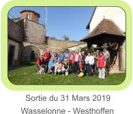 Sortie du 31 Mars 2019 Wasselonne - Westhoffen