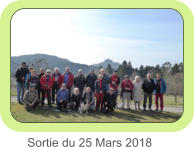 Sortie du 25 Mars 2018