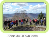 Sortie du 08 Avril 2016