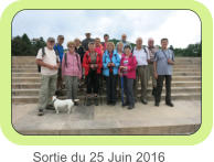 Sortie du 25 Juin 2016