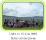 Sortie du 10 Juin 2019      Scharrachbergheim