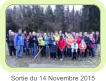 Sortie du 14 Novembre 2015