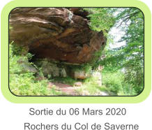 Sortie du 06 Mars 2020 Rochers du Col de Saverne