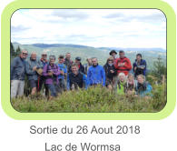 Sortie du 26 Aout 2018          Lac de Wormsa