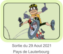 Sortie du 29 Aout 2021    Pays de Lauterbourg